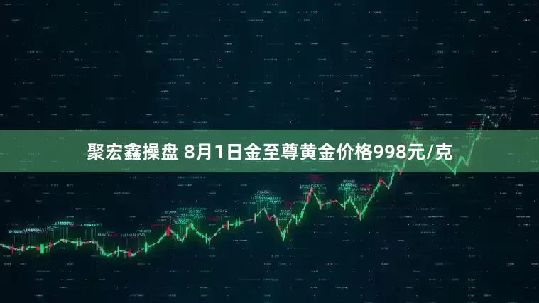 聚宏鑫操盘 8月1日金至尊黄金价格998元/克