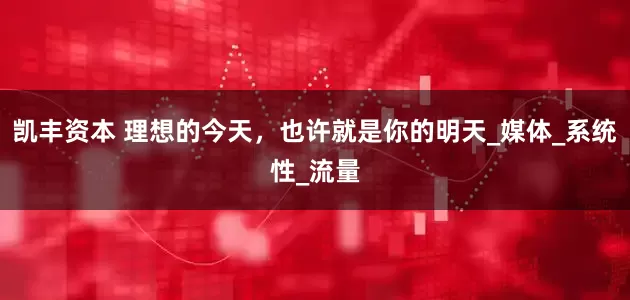 凯丰资本 理想的今天，也许就是你的明天_媒体_系统性_流量