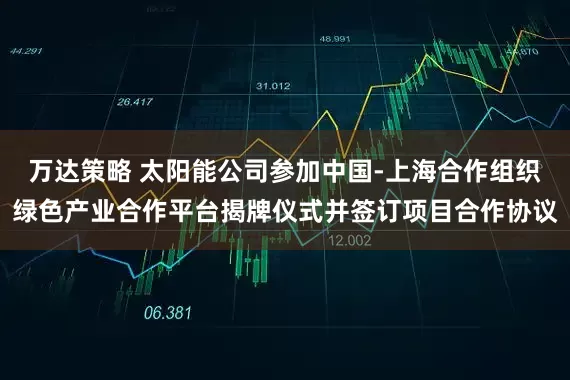 万达策略 太阳能公司参加中国-上海合作组织绿色产业合作平台揭牌仪式并签订项目合作协议